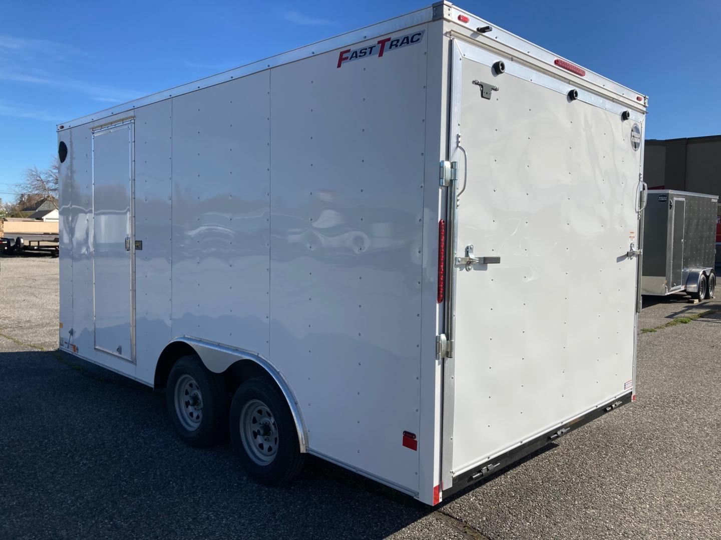 2025 Wells Cargo , located at 310 West 1st Ave, Big Timber, MT, 59011, (406) 901-0517, 45.833511, -109.957809 - Wells Cargo Fast Trac 81/2 x 16 Enclosed Cargo, V-nose, 7K GVW, (2) 3.5K axles with EZ lube hubs, spring suspension, 15" radial tires, electric brakes on all wheels with brake-away switch, 2 x 6 tube frame construction, Plex-Core high performance wood floor and sidewalls, 16" on center floor crossme - Photo#2